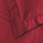 Taie d'oreiller 50 x 70 cm uni 57 fils lina  +point bourdon Marsala