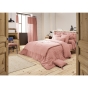 Housse de couette gaze de coton Luxe 200 x 200 cm Rose pêche