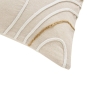 Coussin dehoussable compresse 45 x 45 cm polycoton uni+jute+corde lacia Sans