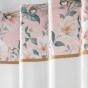Panneau a oeillets 140 x 240 cm voile sable+top imprime+jute alissia top Rose