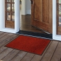 Tapis rectangle 50 x 80 cm anti-poussiere uni telio Rouge