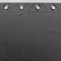 Rideau a oeillets 135 x 260 cm 100% occultant thermique uni occultissime Anthracite