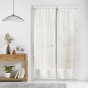 Paire droite passe tringle 2 x 70 x 200 cm voile tisse carlin Naturel