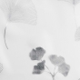 Panneau a oeillets 140 x 240 cm voile imprime metallise bloomy Blanc/argent