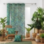 Panneau a oeillets 140 x 240 cm voile sable imprime rio Bleu