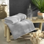 Drap de bain 90 x 150 cm eponge unie tendresse Gris Perle