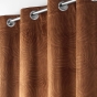 Lot de 2 Rideaux occutant 140 x 240 cm en velours relief Analia Camel