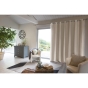 Rideau luxe baie vitrée occultant + isolant polaire L280 x H260 cm Inuit Naturel