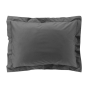 Taie d'oreiller vp 50 x 70 cm percale uni 78 fils percaline  +p. bourdon Acier