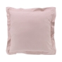 Taie d'oreiller 63 x 63 cm en percale uni 78 fils Rose