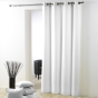 Lot de 2 Rideaux unis oeillets metal 140 x 260 cm polyester uni Essentiel Blanc