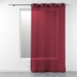Lot de 2 voilages uni 140 x 240 cm étamine Telma Bordeaux