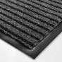 Tapis rectangle 40 x 60 cm anti-poussiere grattoir toscan Noir/gris