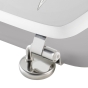 Abattant wc charnieres metal 37.5 x 46 cm mdf imprime Amber