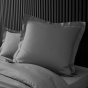 Taie d'oreiller vp 63 x 63 cm percale uni 78 fils percaline  +p. bourdon Acier