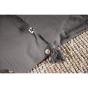 Housse de couette gaze de coton Bio 140x200 cm 1 personne Gris anthracite