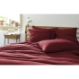 Taie d'oreiller gaze de coton tissée  50 x 70 cm Gaia Match Lie de vin