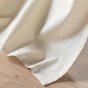 Lot de 2 Rideaux a oeillets 140 x 240 cm  polycoton + pompons  Papaya
