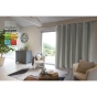 Rideau luxe baie vitrée occultant + isolant polaire L280 x H260 cm Inuit Gris clair