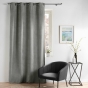 Rideau tamisant 135 x 260 cm velours uni Novana Anthracite