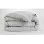 Housse de couette chaude en flanelle 240 x 220 cm Candice Gris chambré