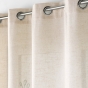 Rideau a oeillets 140 x 260 cm polyester/lin imprime Aquarellis