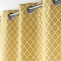 Rideau a oeillets 140 x 260 cm jacquard chenille Mariella Ocre
