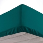 Lot de 2 Draps housse bonnet 30 cm 2 personnes 140 x 190 cm coton 57 fils Petrole