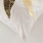 Coussin dehoussable 45 x 45 cm coton imprime or Aileen