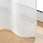 Panneau passe tringle 90 x 200 cm effet lin tisse haltona Blanc