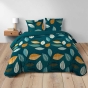 Pack housse de couette 240 x 220 cm Olympie + DH 140 x 190 cm Bleu