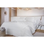 Couette en coton anti acariens 240 x 220 cm Celeste Blanc 350gr/m2