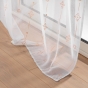 Panneau a oeillets 140 x 280 cm voile sable imprime metallise ariane Or Rose