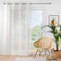 Panneau a oeillets 137 x 240 cm voile sable imprime farandole Naturel