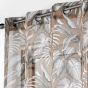 Voilage a oeillets 140 x 240 cm voile sablé imprimé Cabana Camel