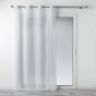 Lot de 2 voilages 140 x 240 cm polycoton uni Mitsy Blanc
