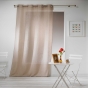 Panneau a oeillets 140 x 280 cm effet lin tisse haltona Noisette