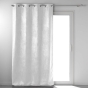 Rideau occultant 135 x 240 cm velours frappé Mélodie Blanc