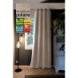 Rideau occultant isolant phonique + polaire 140 x 280 cm Inuit Naturel pampa