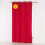 Lot de 2 Rideaux uni 140x 260 cm Absolu en microfibre Rouge