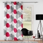 Lot de 2 Rideaux a oeillets 140 x 260 cm polyester imprimé Merlin