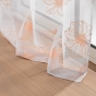 Voilage a oeillets 140 x 240 cm voile sablé  imprimé metallisé Joyce Or rose