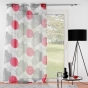 Voilage a oeillets 140 x 240 cm voile sablé imprimé Merlin