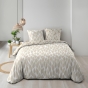 Parure de couette réversible + 260 x 240 cm coton 57 fils + 2 taies Mareva