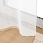 Lot de 2 voilages grande largeur 300 x 240 cm voile sablé Lissea Blanc