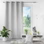 Rideau a oeillets 140 x 260 cm jacquard chenille Mariella Gris