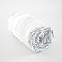 Pack Housse de couette 260 x 240 cm bambou de satin 120 fils Salomé + Drap housse 160 x 200 cm Blanc