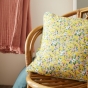 coussin déhoussable avec passepoil 45 x 45 cm gaze de coton imprimée manon