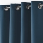 Rideau à oeillets 140 x 260 cm Polyester Essentiel Bleu marine