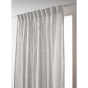 Rideau Galon Fronceur 140 x 240 cm – Double Gaze de Coton Gaïa Gris Clair